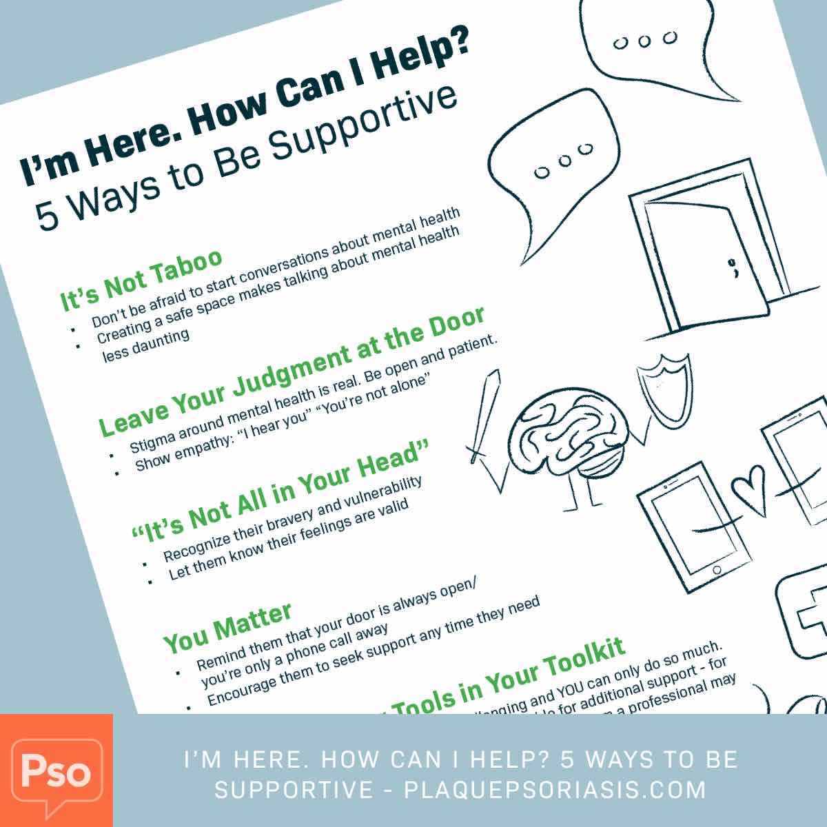 Five ways to be supportive
