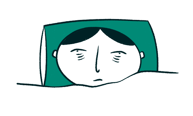 a person struggling to sleep 
